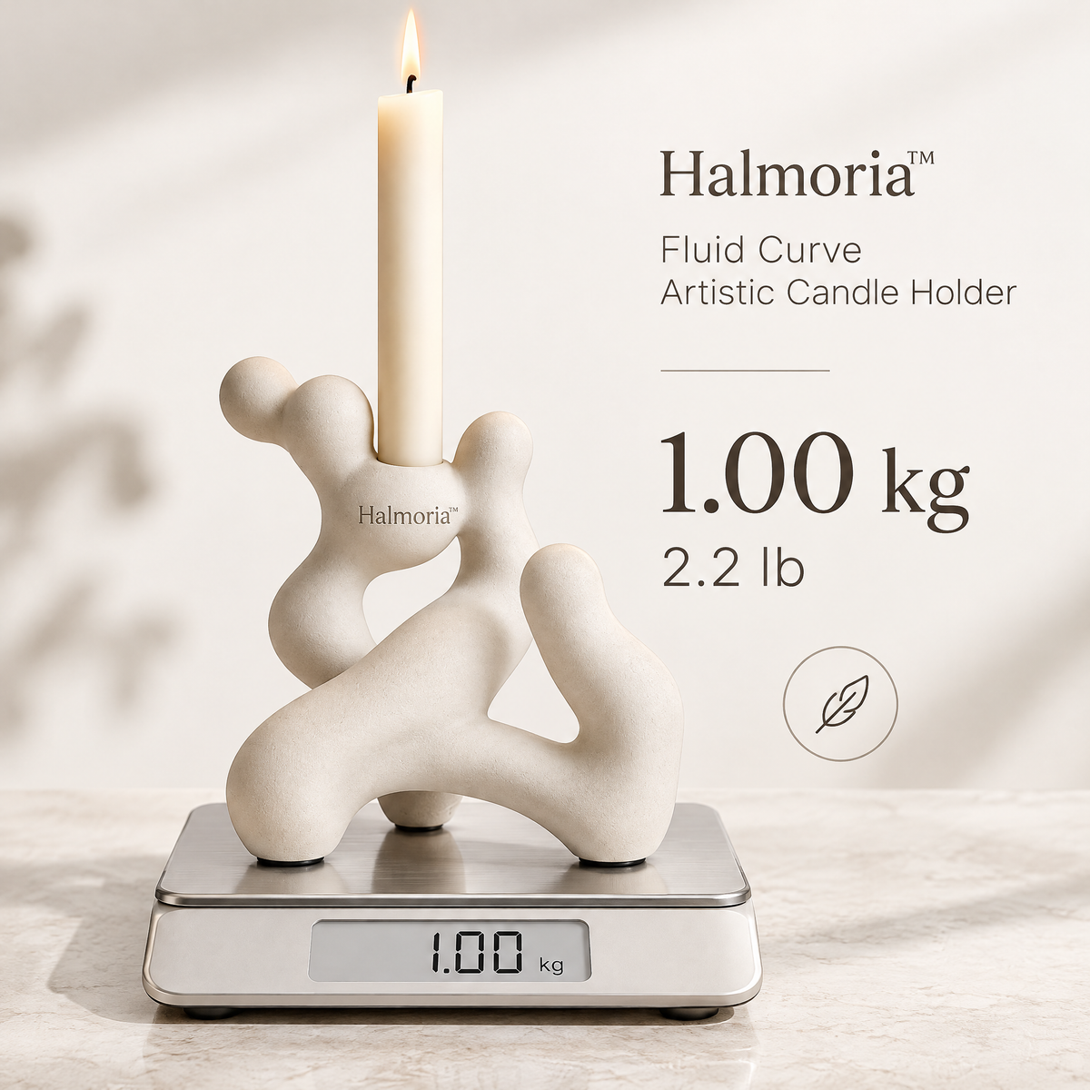 Halmoria™ Fluid Curve Artistic Candle Holder