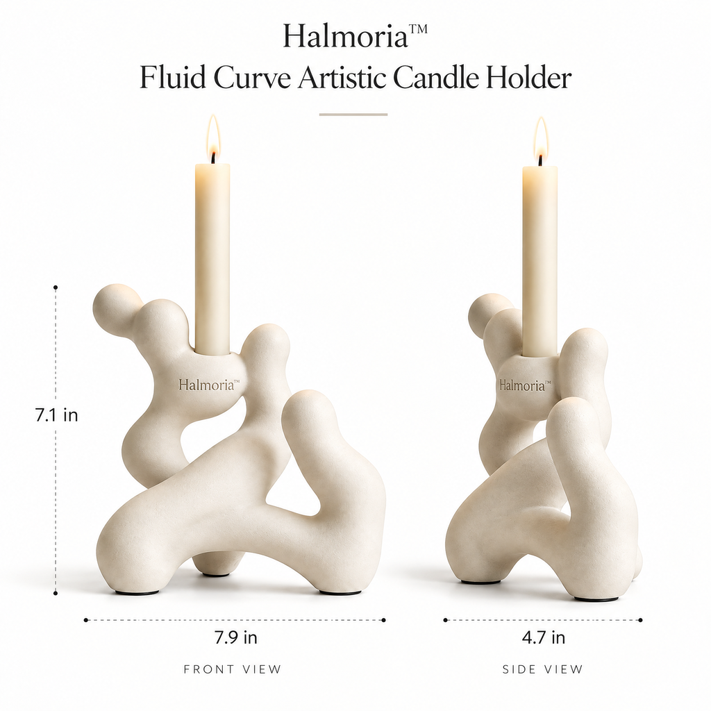 Halmoria™ Fluid Curve Artistic Candle Holder