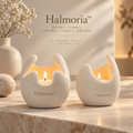 Halmoria™ Double Pebble Ceramic Candle Holder
