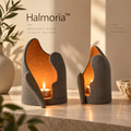 Halmoria™ Sculptural Ceramic Taper Candle Holder
